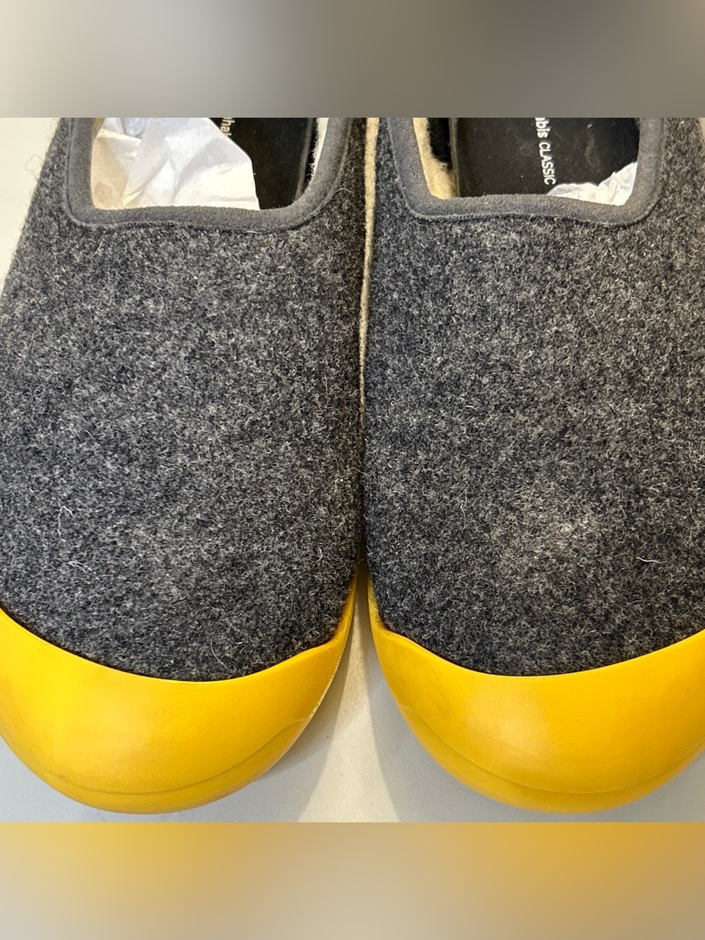 MAHABIS Classic Slippers US Size 8.5/9 Slip On Loafer Indoor Outdoor Gray Felt - Picture 9 of 13